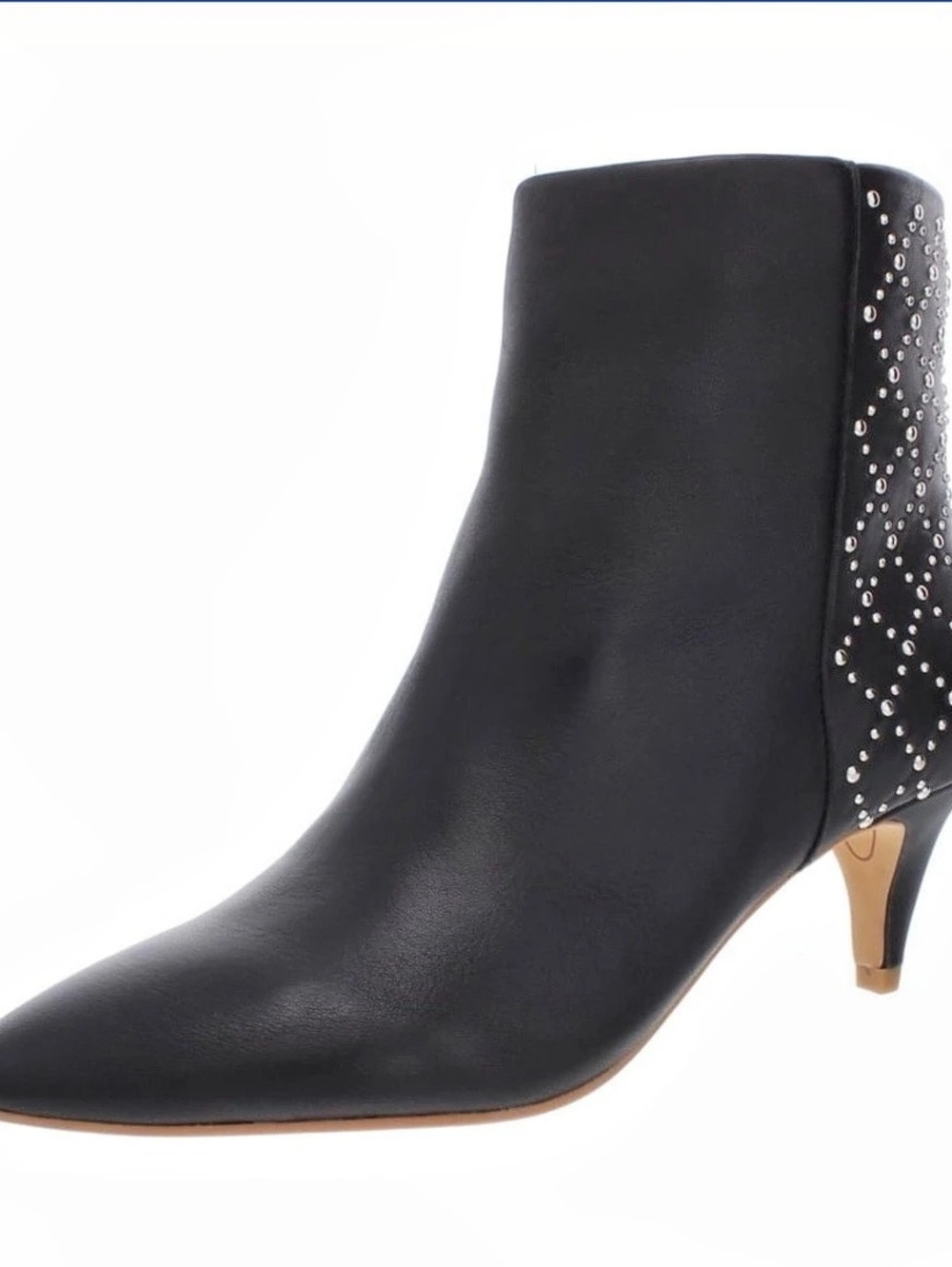 Dolce Vita Dot NWT Black Leather Studded Ankle Boots Size 8